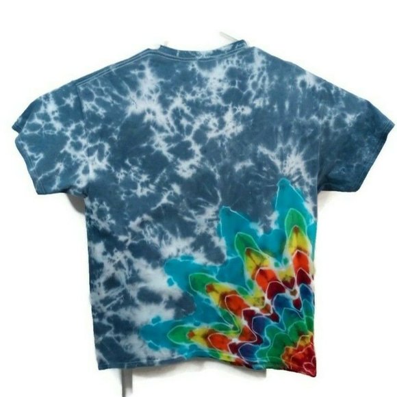 Hand Dyed Tie Dye Tee Cotton Jersey Shirt Adult XL - Picture 2 of 3